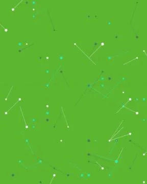 Abstract green digital network background with glowing neon dots and connec.. Illustrazione stock