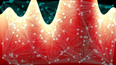 Abstract green digital network connection background for futuristic technol.. Stock Footage 336506233