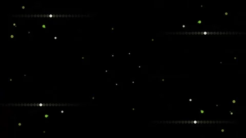 Abstract Green Digital Network Lines and Particle Motion Graphic Stock Footage 341458197