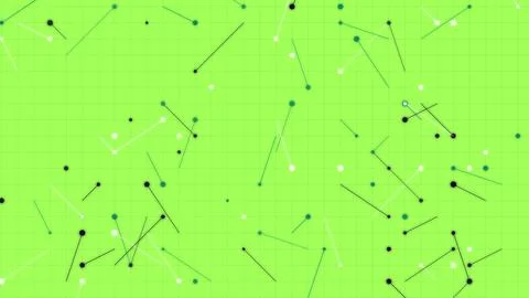 Abstract Green Digital Network Technology Background with Connecting Dots a.. Stockillustratie