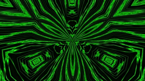 Abstract Green Digital Pattern with Dynamic Lines and Geometric Shapes Stock-Footage 337956352