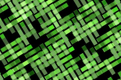 Abstract green digital pattern with lines and squares Illustrazione stock