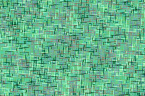 Abstract green digital pattern with lines and shapes Stock Photos