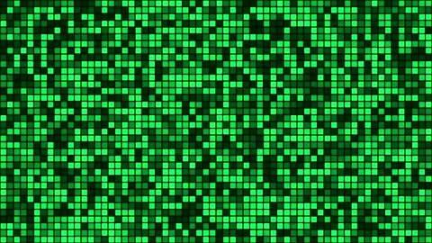 Abstract green digital pixel grid motion background Stock Footage 346234632