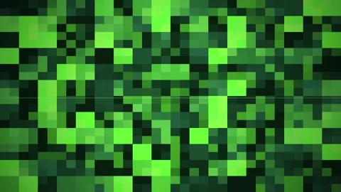 Abstract green digital pixels forming a digital glitch effect with a black .. Stock Footage 342427998