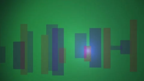 Abstract green digital technology background with moving graphic bar charts.. Stock Footage 346342747