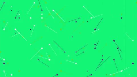 Abstract Green Digital Technology Background with Connecting Lines, Dots, a.. Stock Illustration