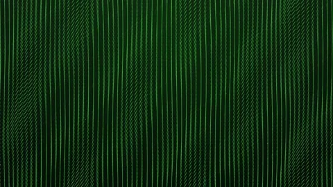 Abstract Green Digital Wave Pattern Flowing Dots and Lines Seamless Loop An.. Stock Footage 346660256