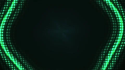 Abstract Green Digital Waveform Pattern Overlay on Dark Background. Stock Footage 333916128