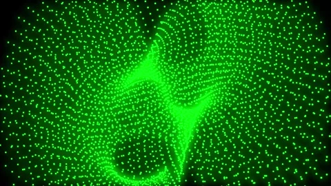 Abstract green dot background animated video Stock Footage 294531825