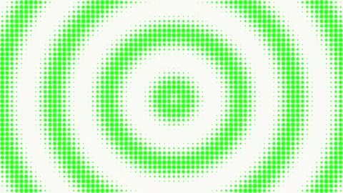 Abstract Green Dot Pattern Concentric Circles Background Vidéo 346136690