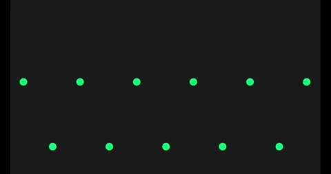 Abstract green dot pattern motion background, loop dots Stock Footage 347300982