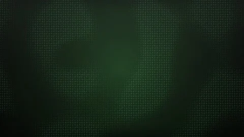Abstract green dot patterns pulse and shift on a dark background Stock Footage 327338795