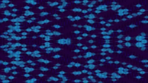 Abstract Green Dots on Distorted Brown Zigzag Pattern - Digital Art Backgroun Stock Footage 331442417