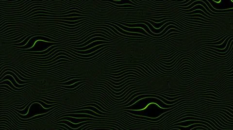 Abstract green dots wave background. Technology big dot data background. Moti 库存插图