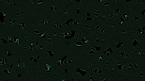 Abstract green dots wave background. Technology big dot data background. Moti Stock Illustration