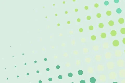 Abstract green dotted pattern on light background Stock Photos