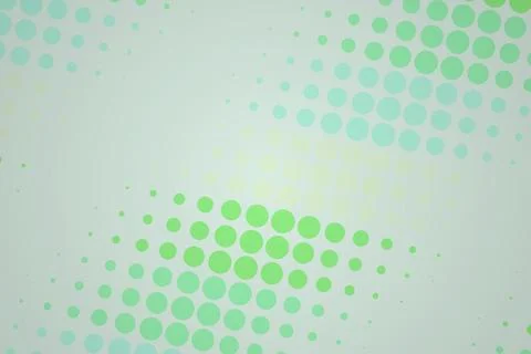 Abstract green dotted pattern on light background Stock Photos