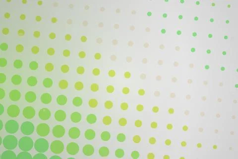 Abstract green dotted pattern on white background Stock Photos