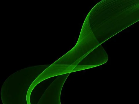 Abstract green elegant wave design Illustrazione stock