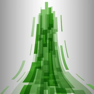 Abstract green elements technology background Stock Illustration