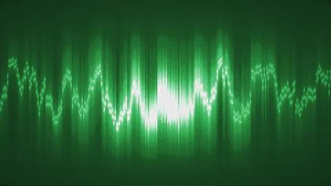 Abstract green energy equalizer from particles and dots abstract background Stock Illustration
