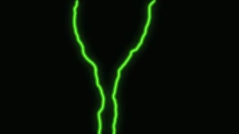 Abstract Green Energy Lines Forming V Shape Against Dark Background Cinemat.. Video stock 342428006