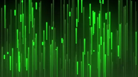 Abstract green energy streams horizontal technology background. Video stock 48902796