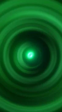 Abstract green energy vortex with glowing concentric waves and luminous cor.. イラスト素材