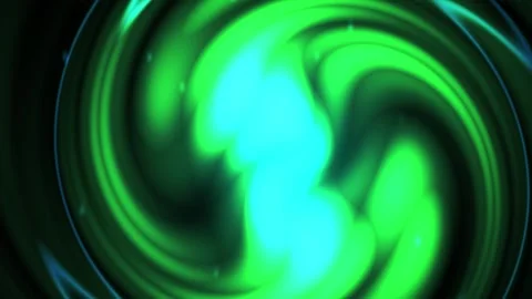 Abstract Green Energy Vortex Motion Background with Glowing Light Particles. Stock Footage 340517945