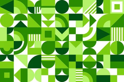 Abstract green environment geometric pattern Illustrazione stock