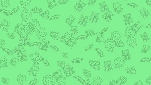 Abstract Green Floral Pattern Background for Creative Designs. Stock Footage 322987511