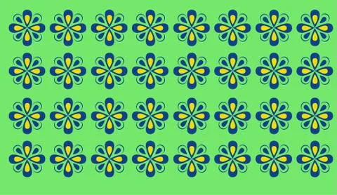 Abstract green floral pattern background 스톡 일러스트
