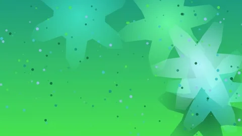 Abstract Green Floral Pattern with Polka Dots Background Stock Footage 332202542