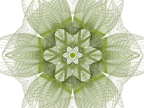 Abstract green flower Stock Illustration