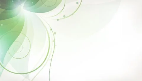 Abstract green flower Stock Illustration