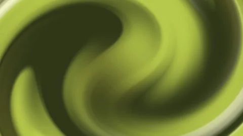 Abstract Green Fluid Wave Background with Luminous Curves and Organic Motion Stock-Footage 336354503
