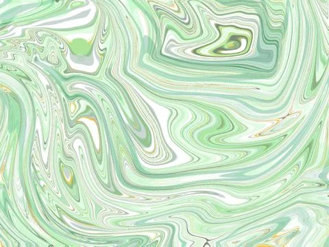 Abstract green fluid wave pattern background like a marble , greeting card or Illustrazione stock