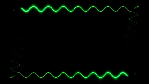 Abstract Green Frame Stock Footage 284393161