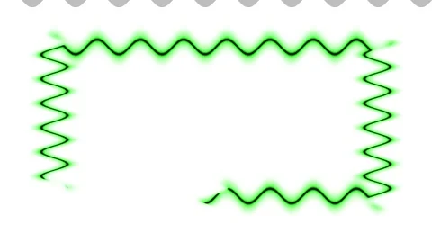 Abstract Green Frame Stock Footage 284401656