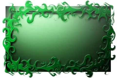 Abstract green frame Stock Illustration