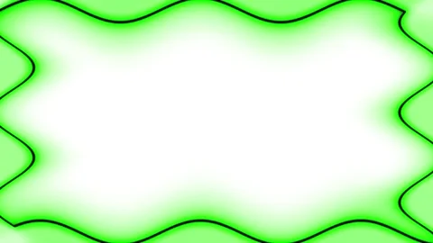 Abstract Green Frame with White Background Stock Footage 284403493