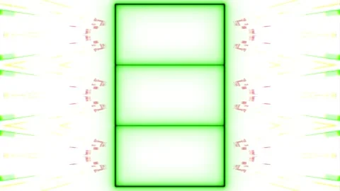 Abstract Green Frame with White Background Stock Footage 284406509