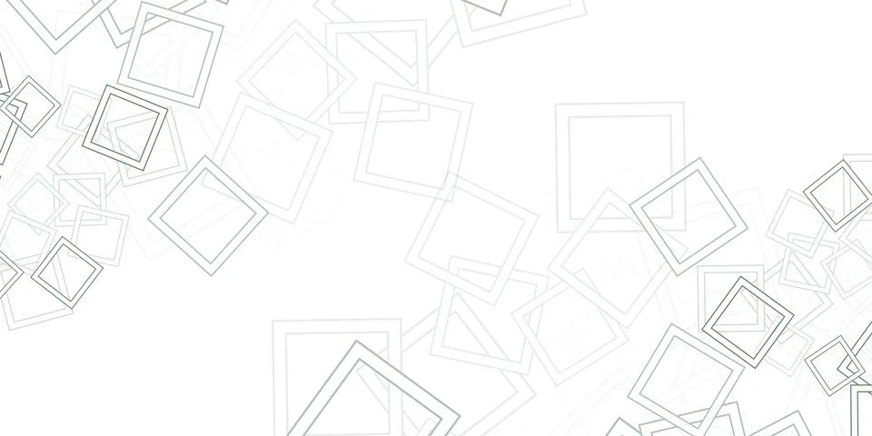 Abstract Green Frames, Squares on White Background Pattern with Free Copy S.. 스톡 일러스트
