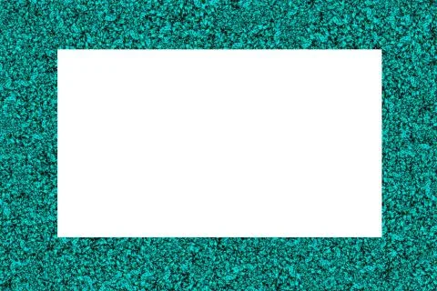 Abstract green furry frame card Stock Illustration
