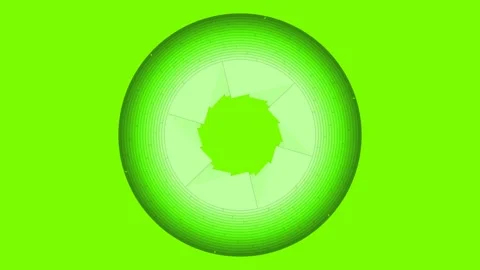 Abstract green geometric aperture loop motion background creating a vibrant.. Stock Footage 341850883