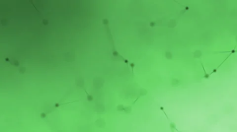 Abstract green geometric background with black lines and dots Stock-Footage 66858734