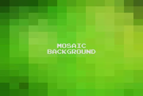 Abstract Green geometric Background, Creative Design Templates. Pixel art Gri Illustration