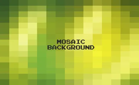 Abstract Green geometric Background, Creative Design Templates. Pixel art Gri Illustration