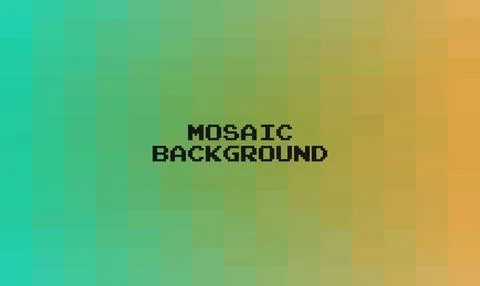 Abstract Green geometric Background, Creative Design Templates. Pixel art Gri Illustration